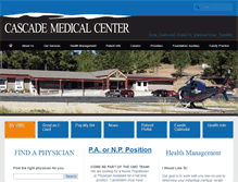 Tablet Screenshot of cascademedicalcenter.net